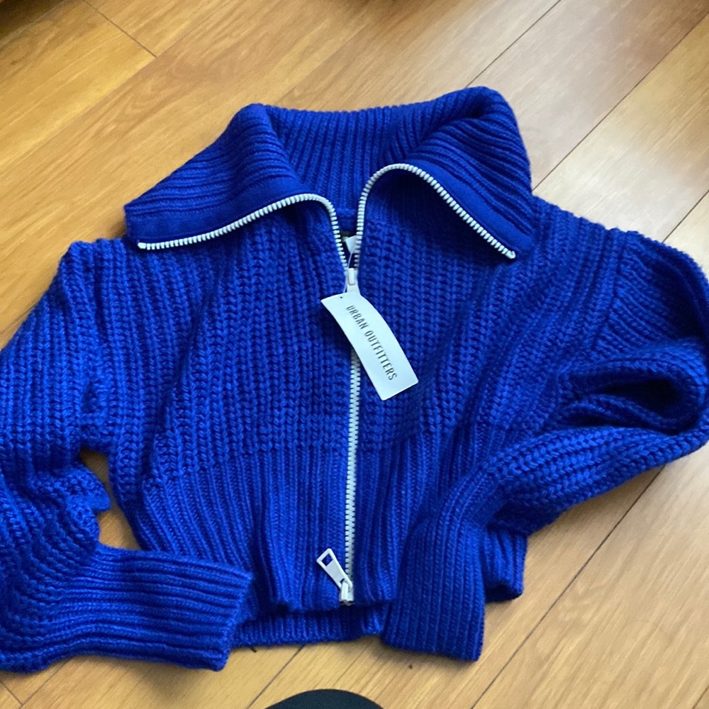 UO Sunny Collared Zip-Up Cardigan